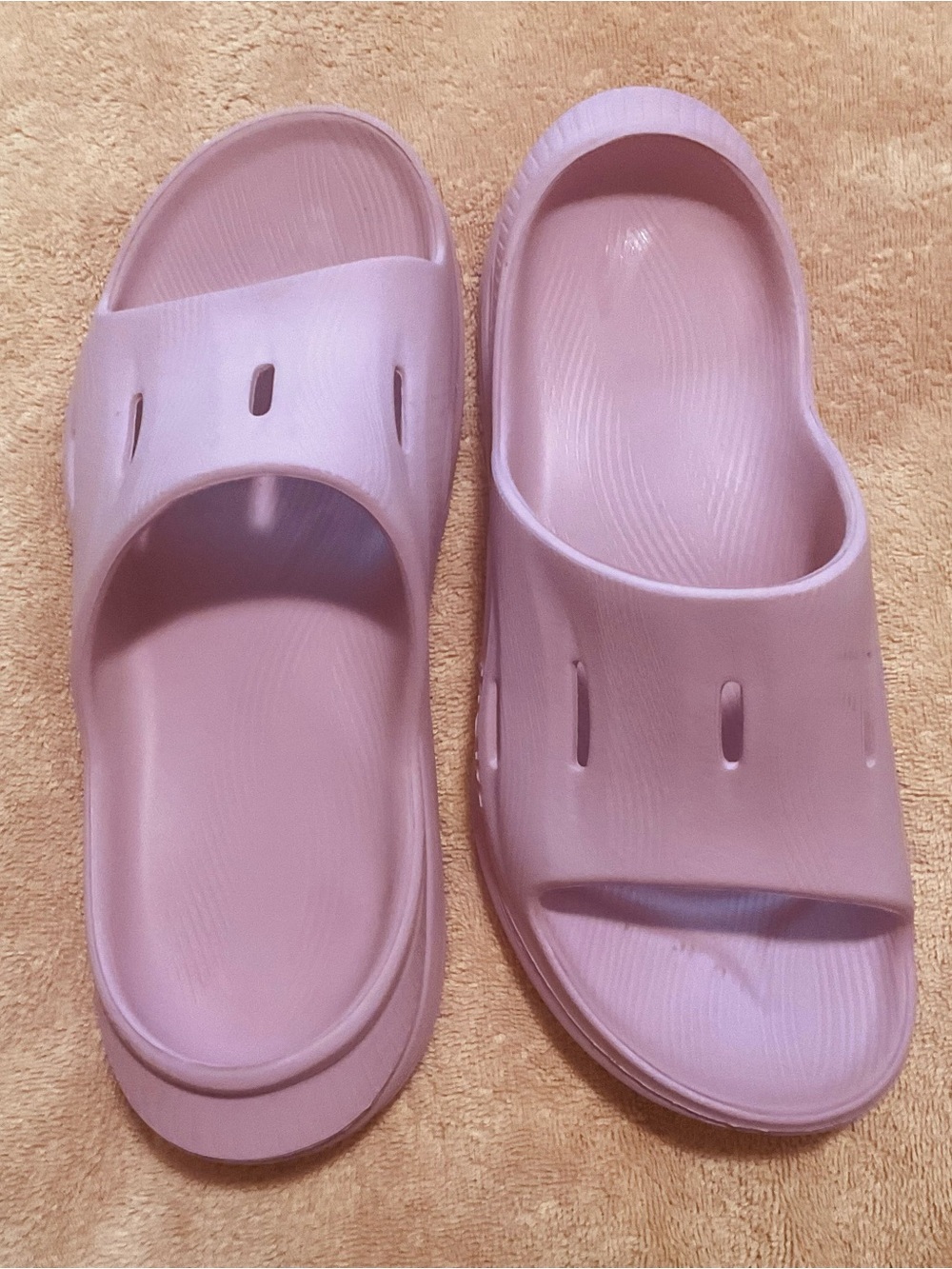 Hoka Women's Light pink  Slip-On Slide Sandals